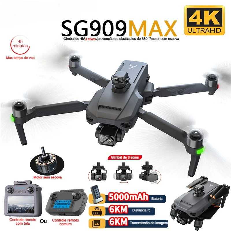 Drone Surveying - ZLL SG909 SG909MAX Профессиональный дрон с
